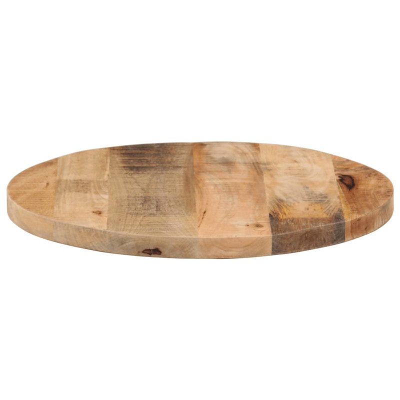 Table Top Solid Wood Mango, 2.5cm H x 40cm W x 40cm D, Natural