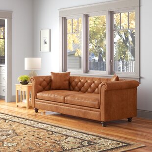 Chesterfield Leather Sofas You'll Love | Wayfair