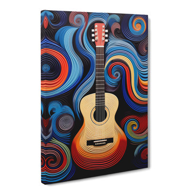 Acoustic Guitar Op - Wrapped Canvas Print