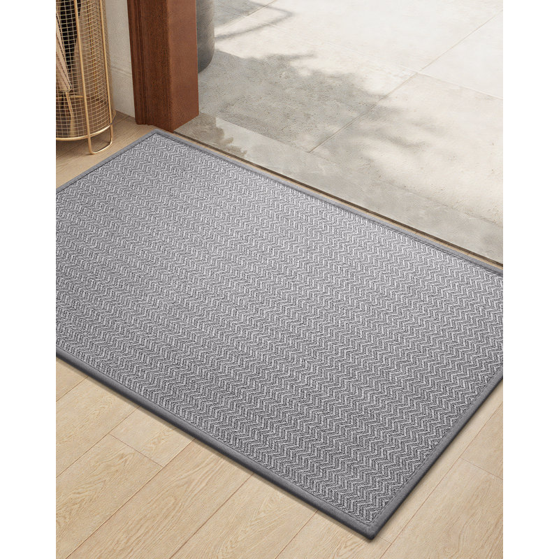 Paillasson Melio, L 24 po x L 36 po, Gris clair
