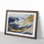 The Huge Wave by Katsushika Hokusai - Picture Frame Painting Print-55611513-55611515