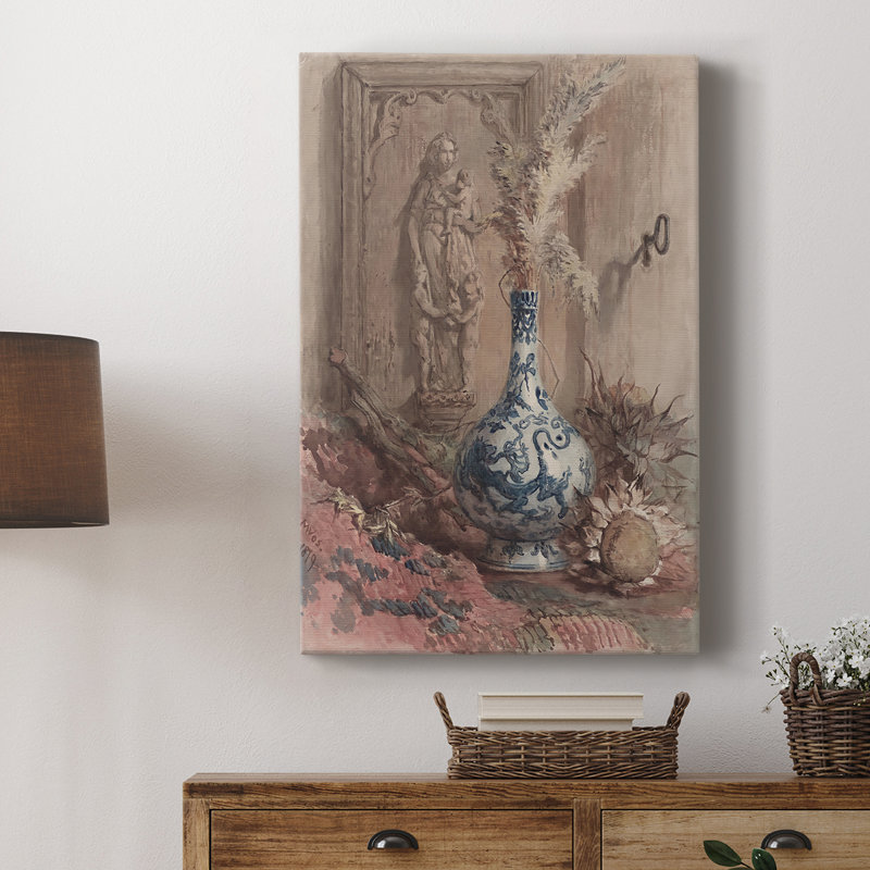 Impression florale rétro XCI - galerie sur mesure Cavas, H 27 po x l 18 po