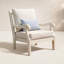 Fauteuil de patio à assise profonde Verlyn