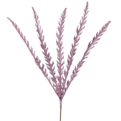 22" Soap Plant Glitter Artificial Christmas Spray