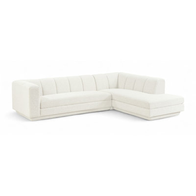 Tissu rembourré 2 pièces Landis Canapé modulaire modulaire