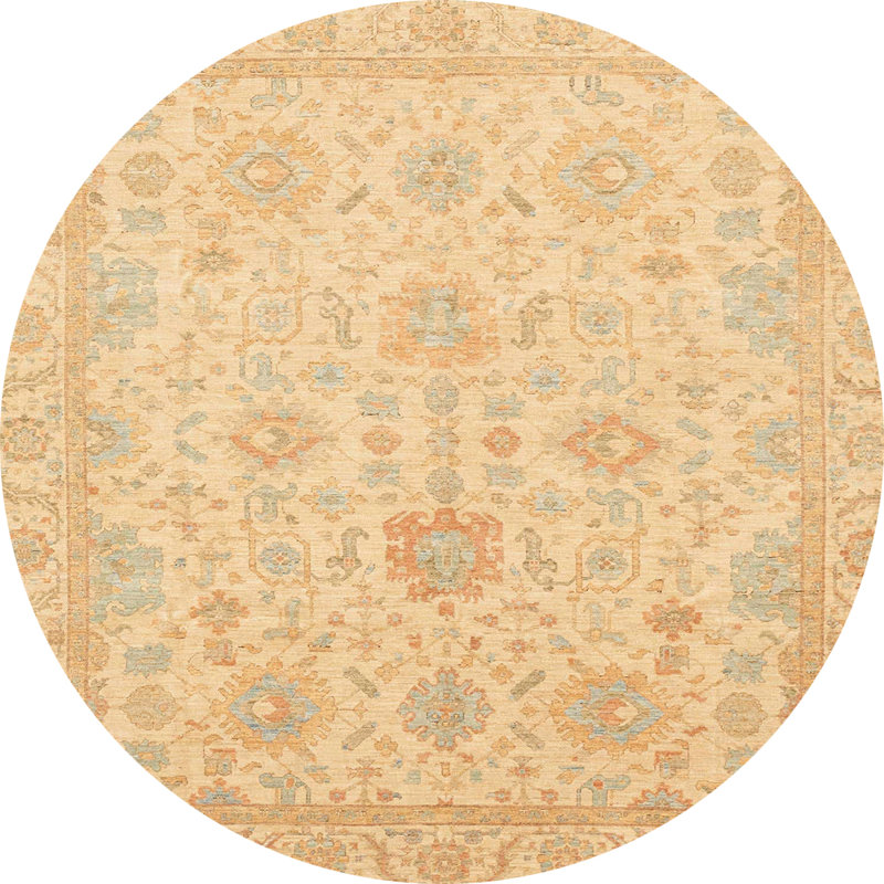 Tapis abstrait 3772, Rond 7 pi