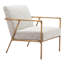  Fauteuil en similicuir gris ardoise