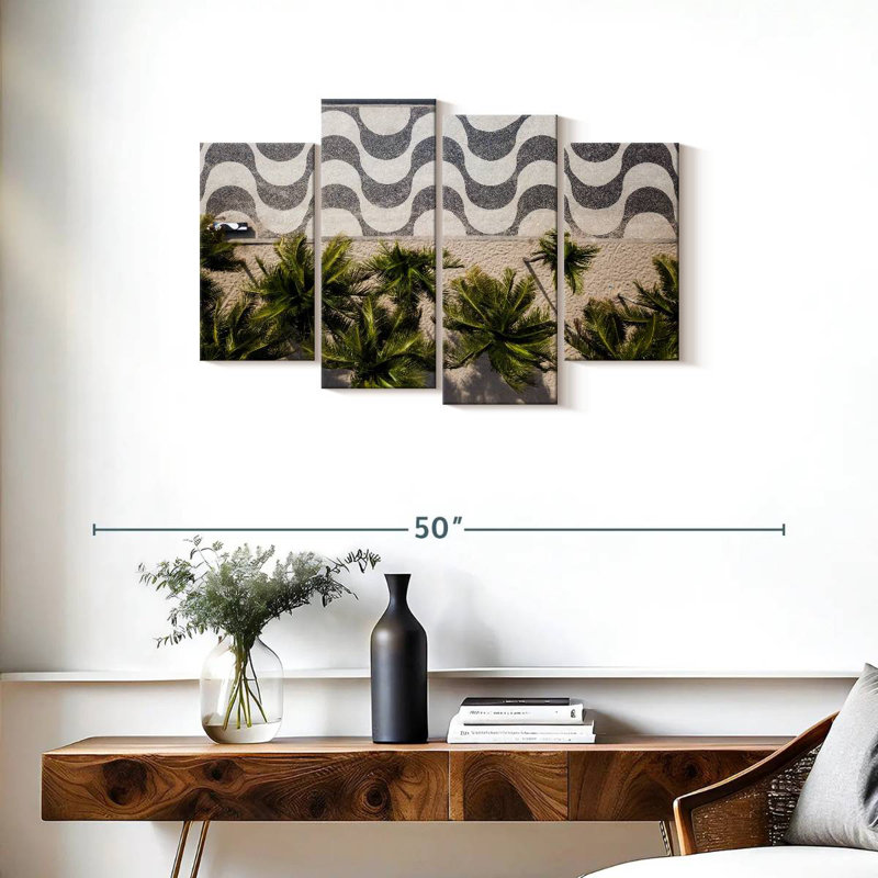 Gillard Copacabana Sidewalk Palms, H 22 po x l 36 po