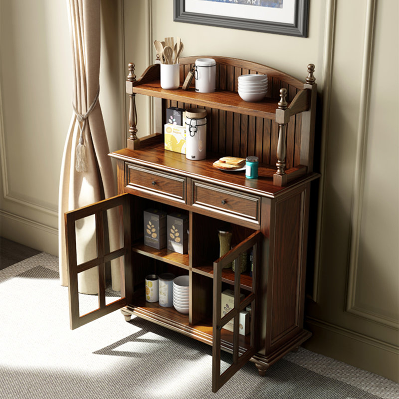 Buffet en bois de noyer massif