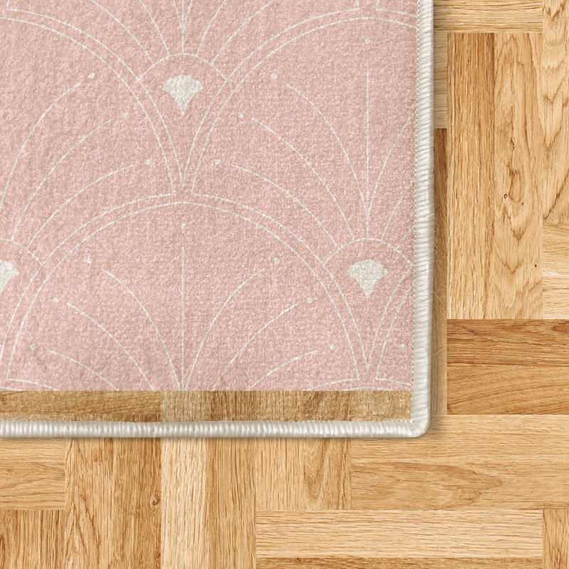 Ambesonne Art Deco High Density Long Fiber Poly Threads Decorative Area Rug Carpet, Rectangle 2'3" x 3'9"