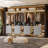 10ft Closet System with Wooden Drawers and Hanging Rods-1958101818