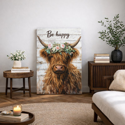 Illustration de couronne de vaches Highland