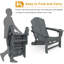 Chaise Adirondack pliante en acier avec repose-pieds-86713958