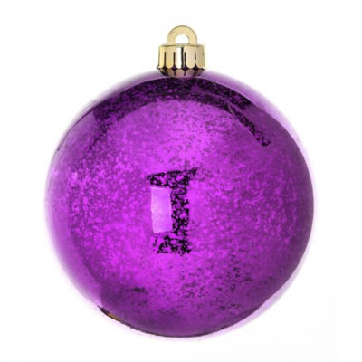 Set Of 6 Shiny Mercury Ball Ornaments