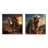 Majestic Camel Desert Wanderer I - Camel Canvas Prints Set Of 2-1940341723-1940341700