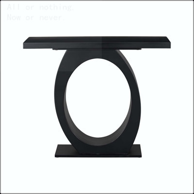 Console moderne avec base en forme d'œuf