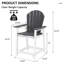 Chaise Adirondack d'extérieur en PEHD, chaise de bar de patio-1621796764