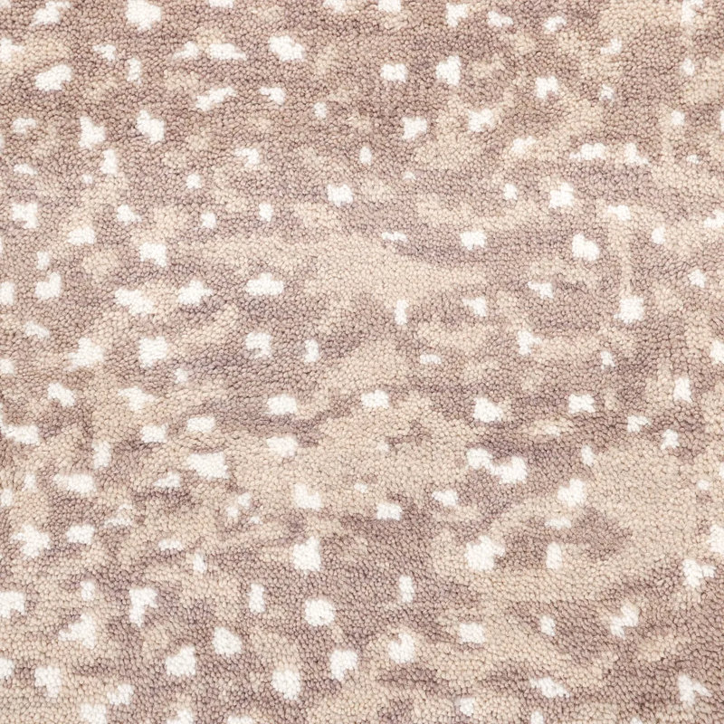 Arash Hand Knotted Tencel Geometric Area Rug in Brown/White/Gray, Rectangle 5' x 8'