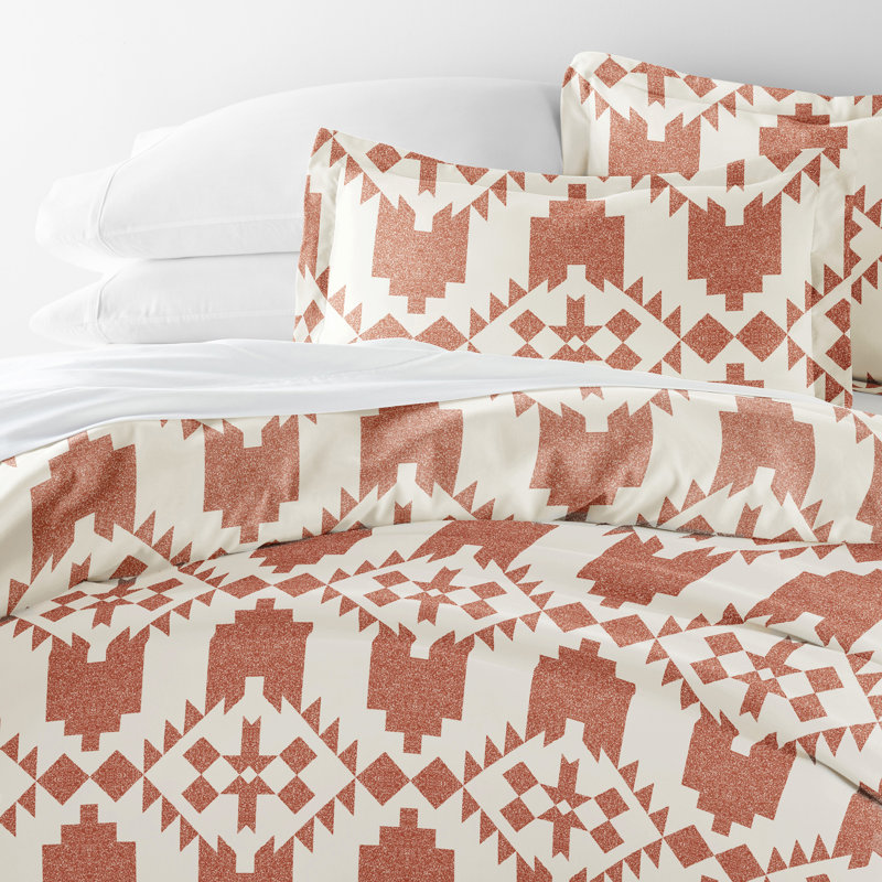 Clay Adobe Diamond Reversible Twin XL Duvet Cover Set