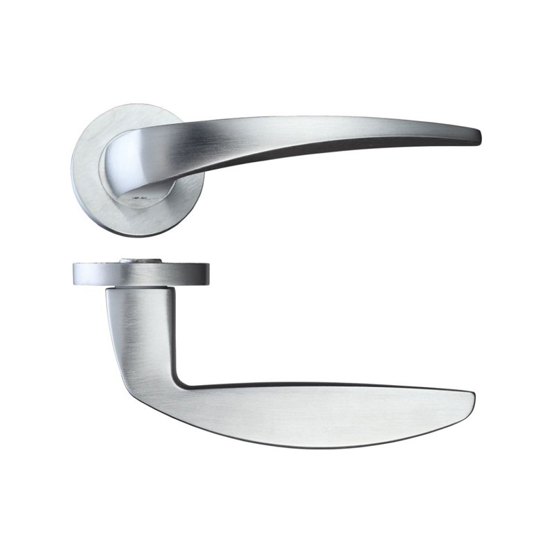 Cygnus Latch Door Handle Kit, Satin Chrome