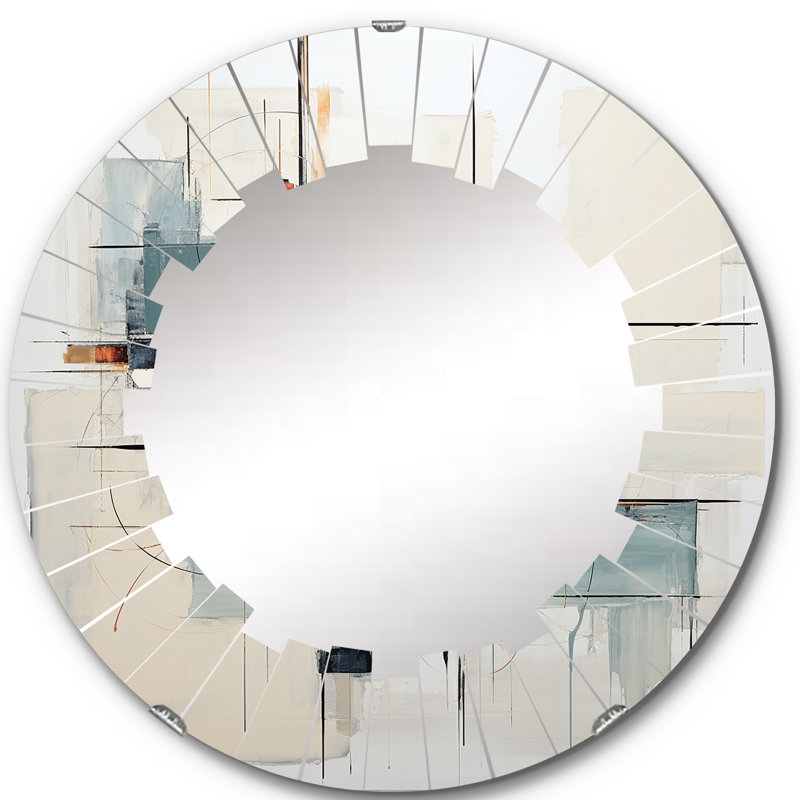 Furquhart - Miroir mural moderne rond, 24 po x 24 po