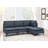 Linen Modular Sectional Sofa with Easy Assembly