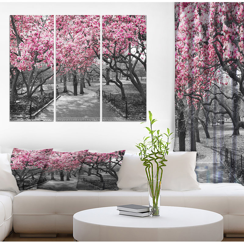 " Cherry Blossoms " 3 - Pieces