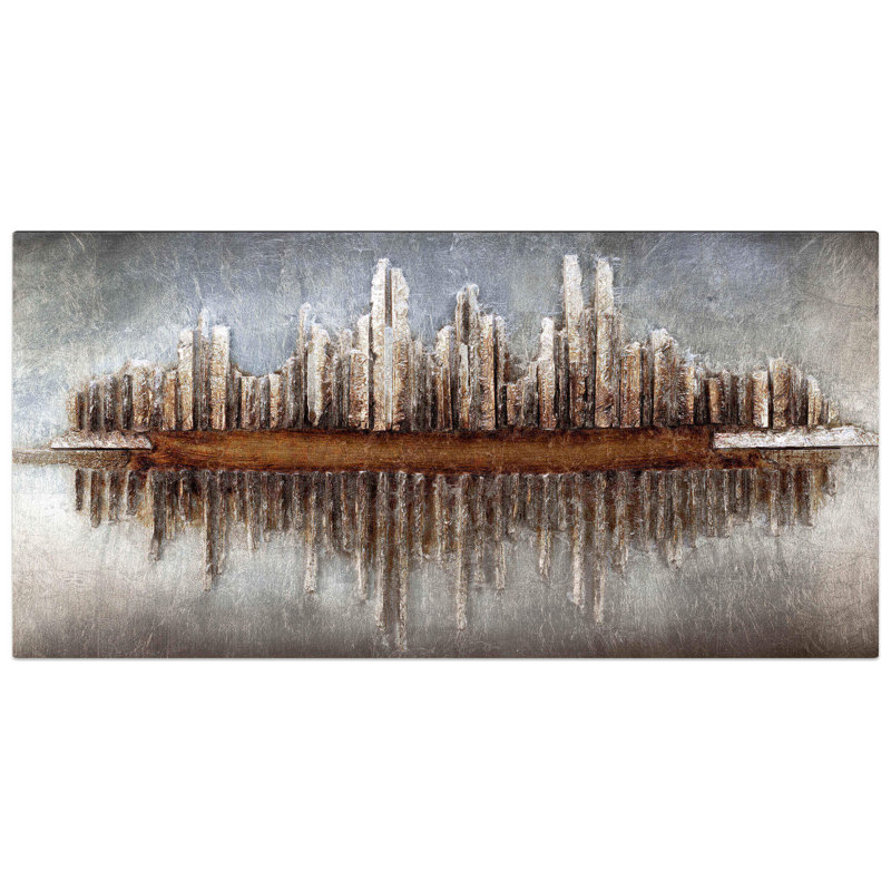 Handmade Traditional Buildings & Architecture Wall Decor on Solid Wood