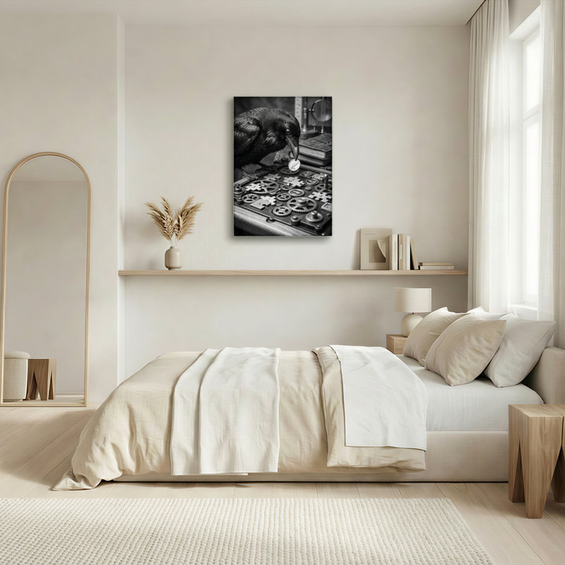Ensemble de 1 tableau sur toile Crow Gears, 36"H x 24"W, Wrapped Canvas
