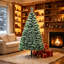 5FT Artificial Christmas Tree with Metal Stand for Indoor Holiday Decoration Xmas Gift Realistic Branch Tips Easy Assembly