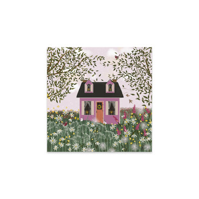 " Purple House On A Hill " by Joy Laforme