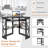 2-Piece L-Shaped Computer Desk With Power Outlet And Ergonomic Mesh Office Chair Set, Corner Home Office Workstation Desk With Storage Shelves And Adjustable Swivel Desk Chair With Wheels For Work, Study, Gaming-125369968