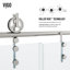 Hamilton 56-60" W x 68" H Sliding Frameless Tub Door with 3/8" Clear Glass-857508880