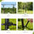 6.8Ft Iron Garden Arbor With Gate