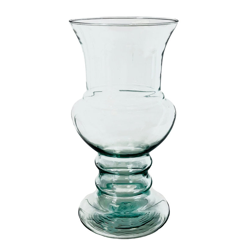 Delwayne Glass Table Vase, 13" H x 5.5" W x 5.5" D