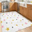 Tapis d'intérieur sans couture à motif étoiles doré, lavable à la machine-957949050