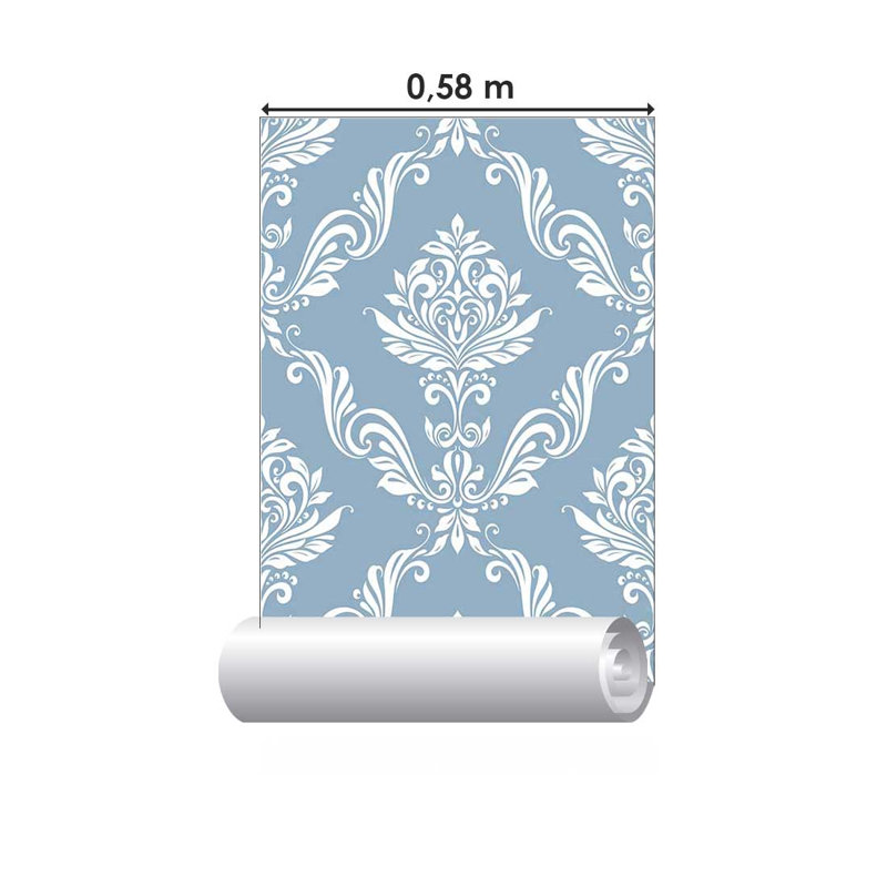 Rouleau de papier peint adhésif doux L 126 po x l 24 po Aksaa