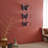 3D Metal Butterflies Wall Decor Set - 3 Piece-878142745