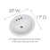 Ceramic Oval Drop-In Bathroom Sink with Overflow