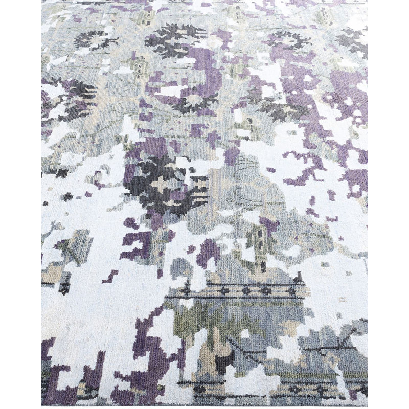 Overdyed One-of-a-Kind Rectangle 7'10" X 10'3" Hand Knotted Area Rug