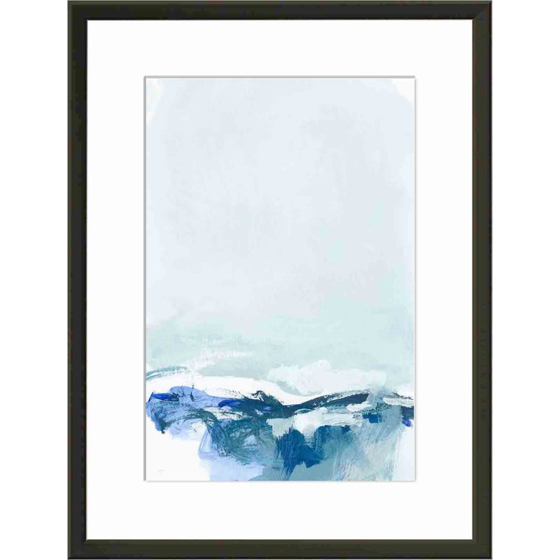 «Coastal III» par Christina Long - reproduction d'art encadrée, H 12 po x l 8 po, Noir