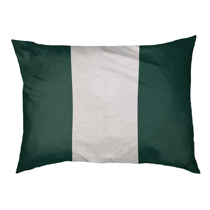 Coussin d'extérieur pour chien Florida Tribe, Très grand (l 50 po x P 40 po x H 7 po), Green/White/Green