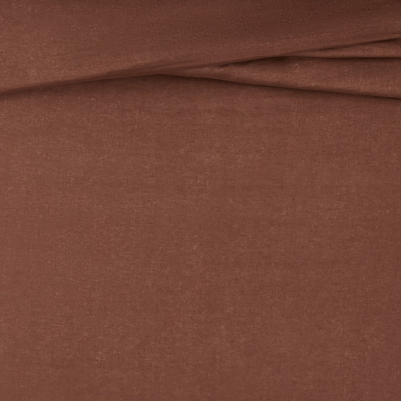 Nena Linen Standard Bedding, Queen Comforter + 2 Standard Shams, Brown