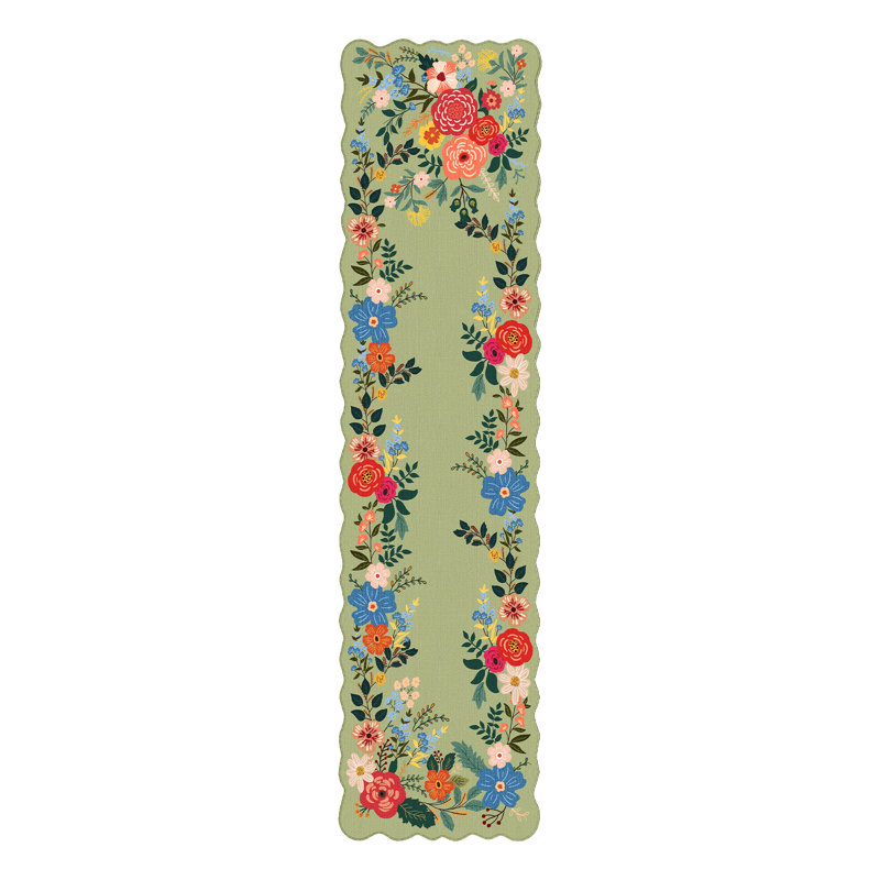 Tapis vert Aurora, Vert, Tapis de couloir 2 pi 3 po x 7 pi 6 po