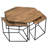 Ensemble de tables d'appoint 4 pièces Antora au fini naturel moderne sur bois massif
