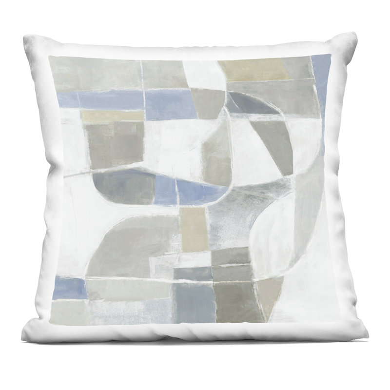 Coussin décoratif imprimé Subtle Flow Geometrics par Hannah Dawson
