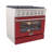 KUCHT Professional 36 in. 5.2 cu. ft. Dual Fuel Range for Natural Gas  with Sealed Burners and Convection Oven in Stainless Steel with Green Oven Door-87227275-87227284