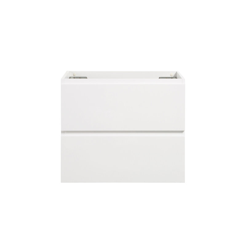 Meuble-lavabo blanc sans lavabo - 24 W 201. 2 tiroirs, pré-assemblés. 20% de rangement accru, silencieux, moderne et élégant sans 201, blanc, pré-assemblé, Grace, capacité de rangement supplémentaire, étui