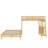 Twin Over Full Bunk Bed With Built-In Desk And Three Drawers-349565530