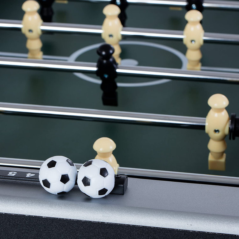 Triumph 48 Inch Black and Silver Foosball Table